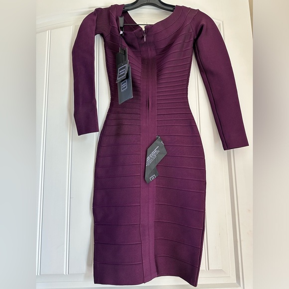 Herve Leger bandage dress with sleeves - Picture 7 of 7